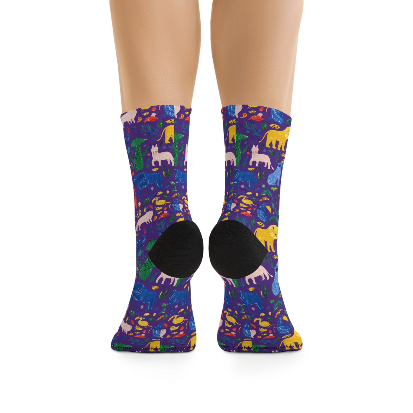 Animals Matice Style Poly Eco-Friendly Sock Gift, Trendy Footwear, Sustainable Fashion Accessories