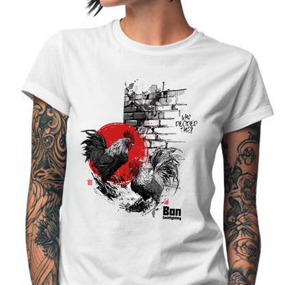 BAN COCKFIGHTING - Unisex organic cotton t-shirt