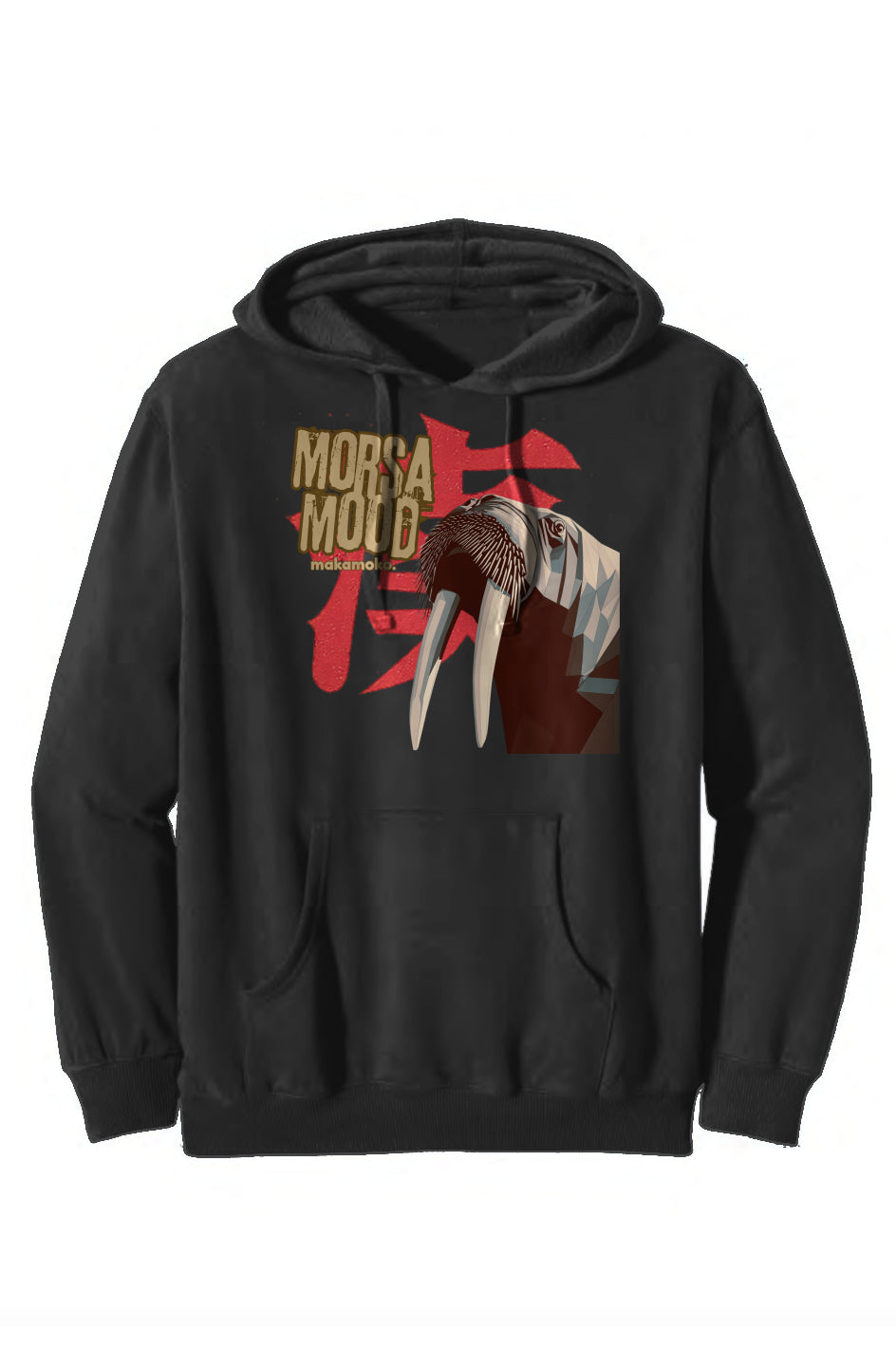 MORSA MOOD organic/recycled pullover hooded sweatshirt
