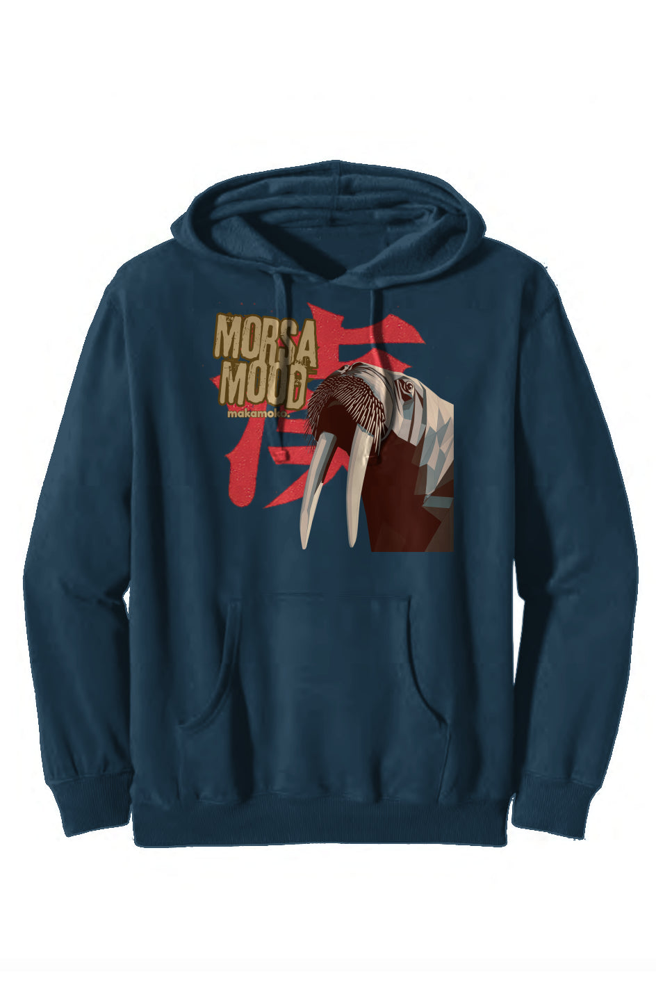 MORSA MOOD organic/recycled pullover hooded sweatshirt