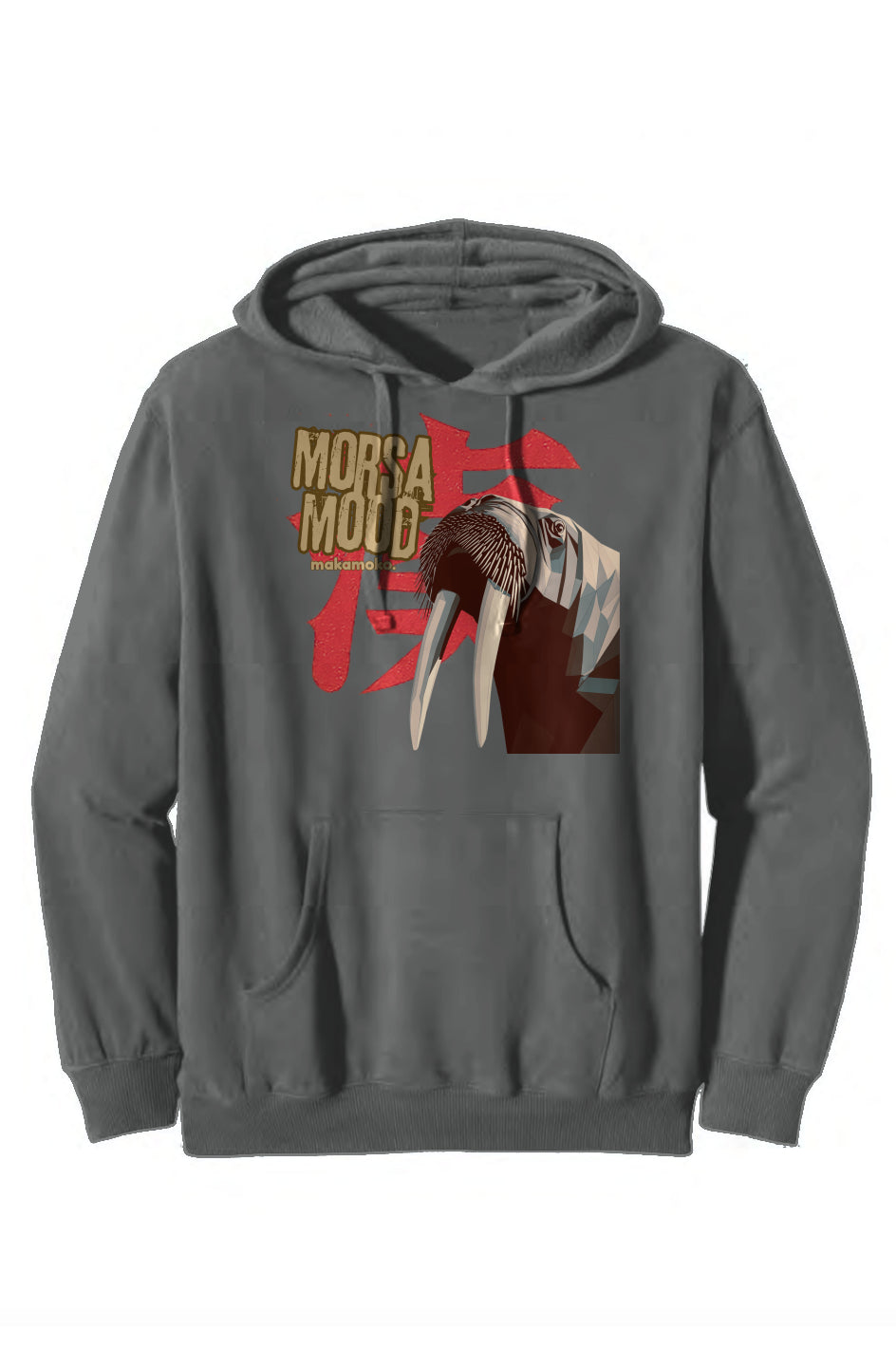 MORSA MOOD organic/recycled pullover hooded sweatshirt