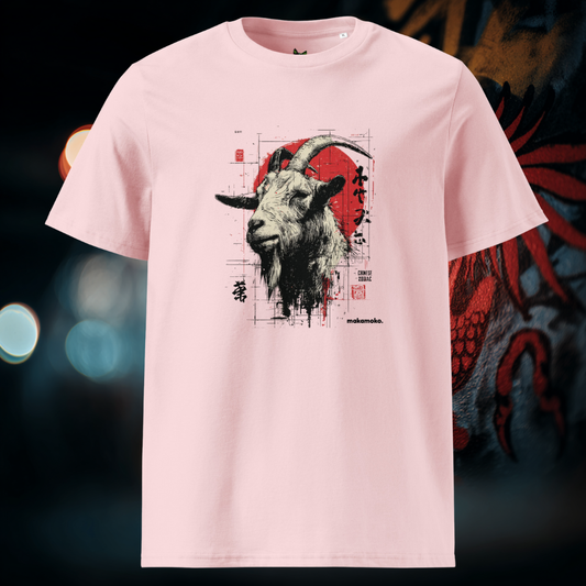 ANIMALS ZODIAC ART COLLECTION GOAT Unisex organic cotton t-shirt