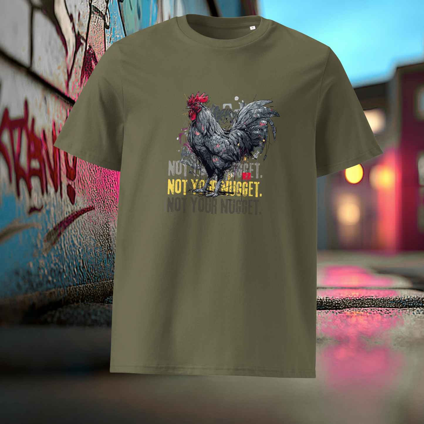 Not You Nugget – Organic Vegan Unisex T-Shirt | Animal Rights Statement Tee