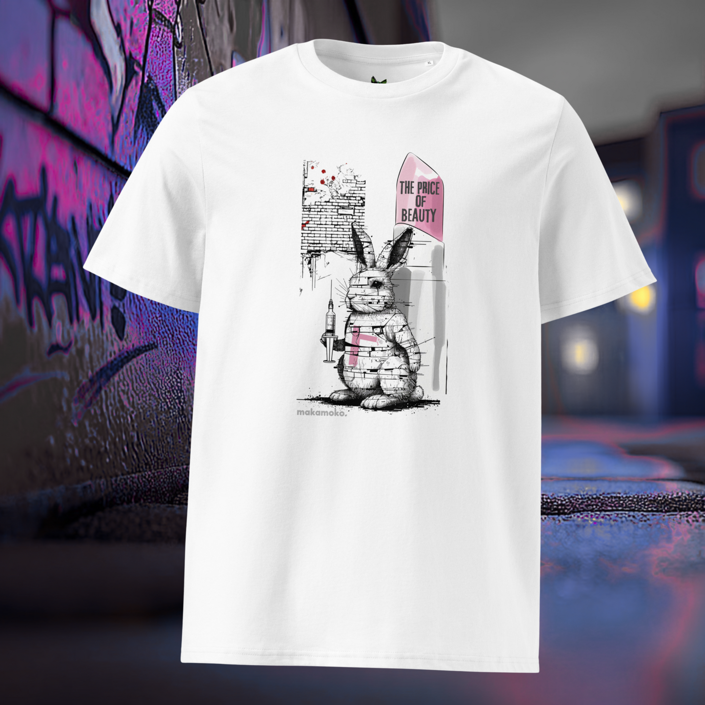 THE PRICE OF BEAUTY Unisex organic cotton t-shirt