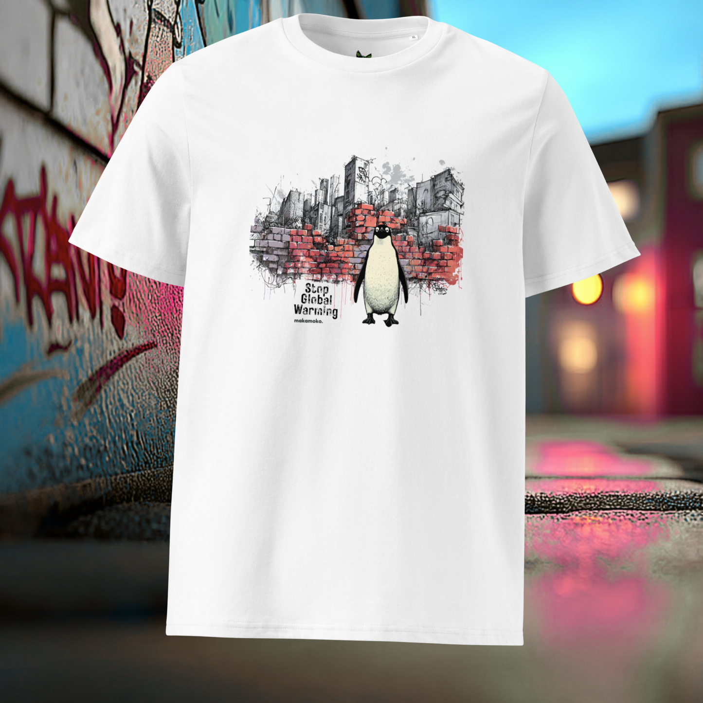 STOP GLOBAL WARMING Unisex organic cotton t-shirt