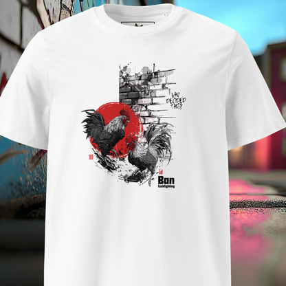 BAN COCKFIGHTING - Unisex organic cotton t-shirt
