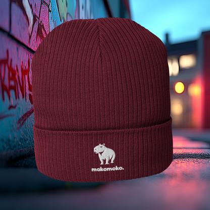 Organic Ribbed Vegan Beanie | Eco‑Friendly Winter Hat