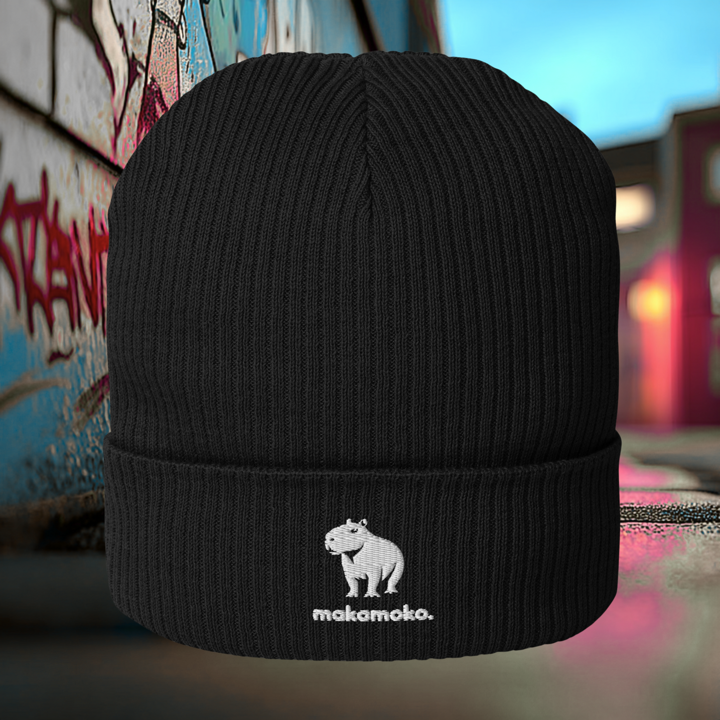 CAPY-BARA Organic ribbed beanie