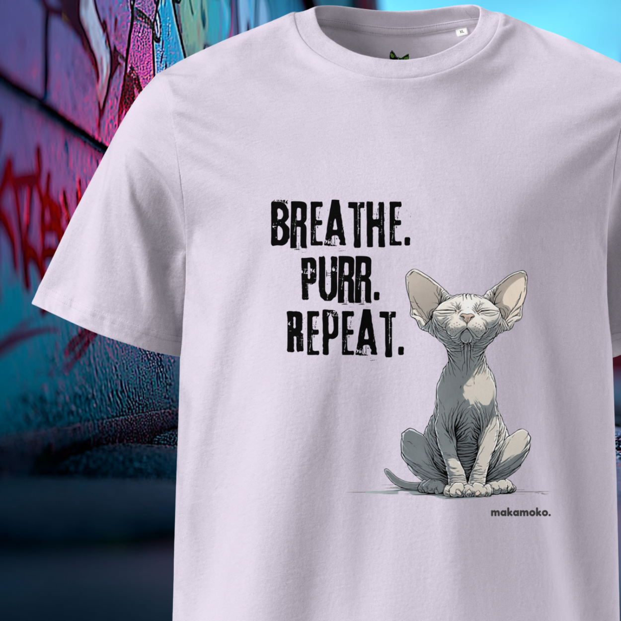 Puurrr. Unisex organic cotton t-shirt